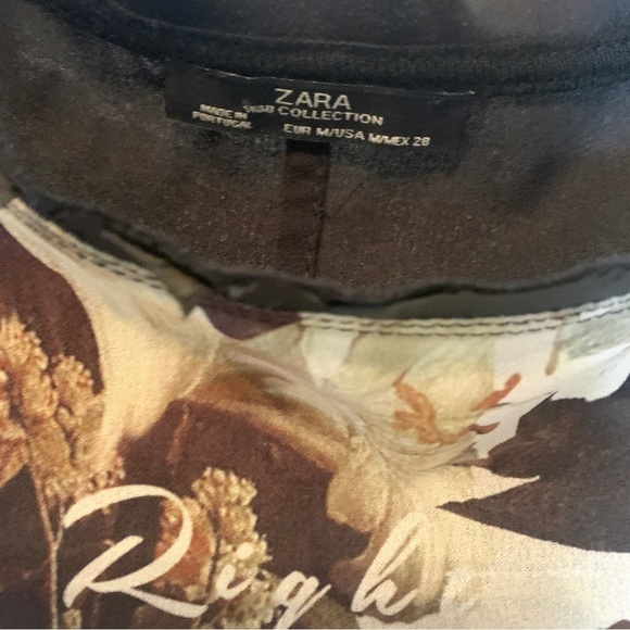 ZARA Top ‘Right Now Baby’ Size M - Picture 4 of 7